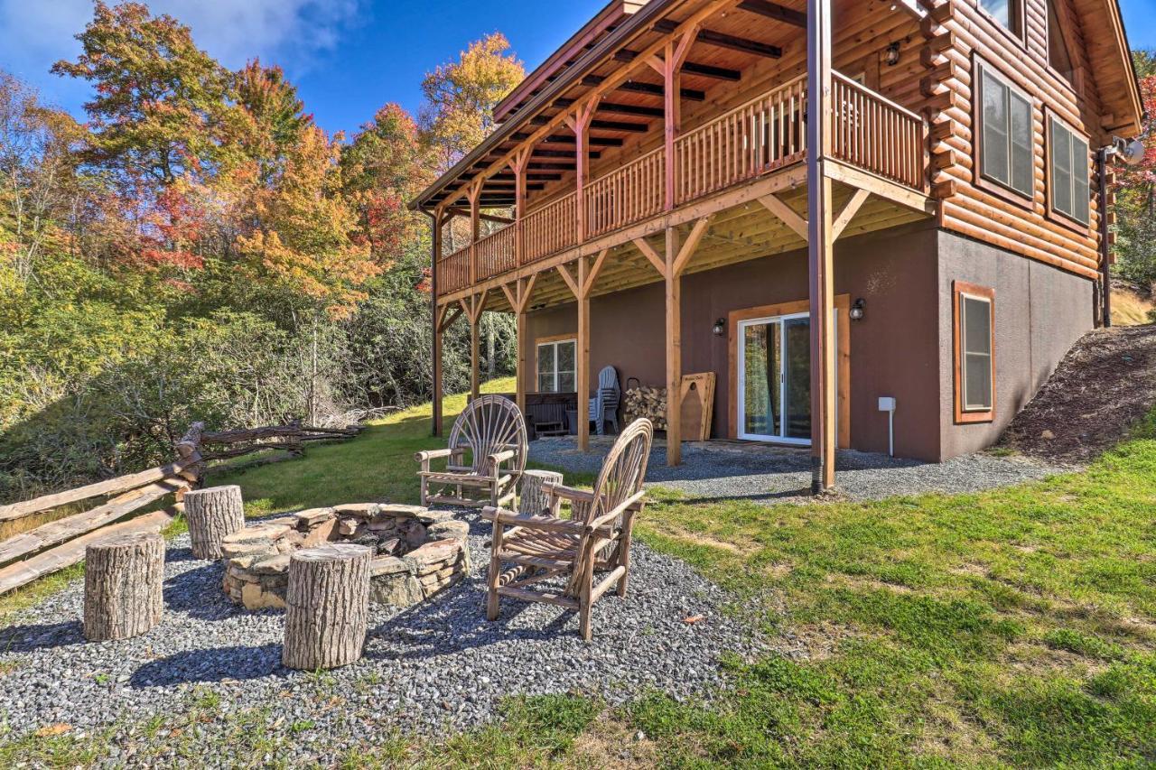 Hilltop Cabin On 5 Acres With Hot Tub And Waterfall! Bryson City Εξωτερικό φωτογραφία