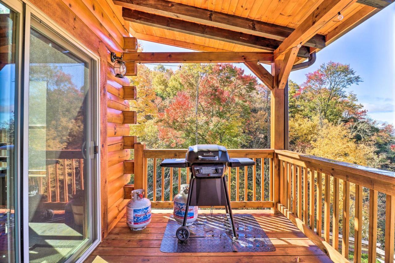 Hilltop Cabin On 5 Acres With Hot Tub And Waterfall! Bryson City Εξωτερικό φωτογραφία